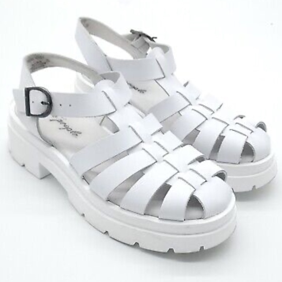 Free People Shoes - Free People White Fisherman Sandels Size 8.5